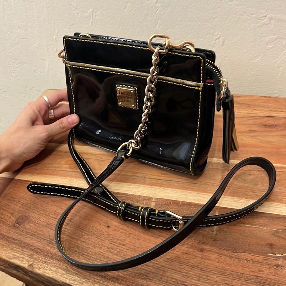 Dooney and Burke patent leather purse